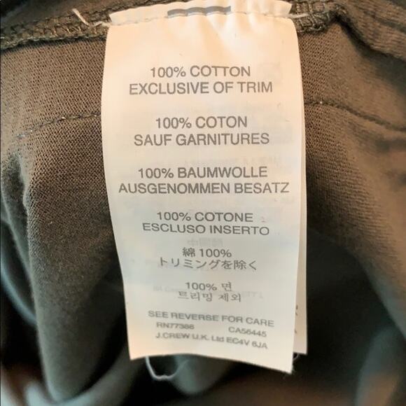 J Crew Metallic Striped/Green V-Neck Top - Picture 5 of 6